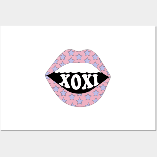 XOXI Pink Lips Posters and Art